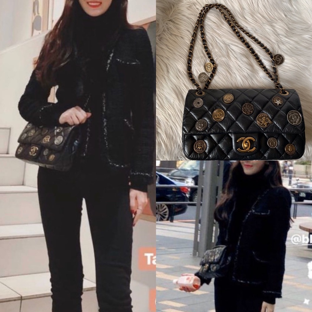 Chanel Calfskin Medallion Flap Bag Paris-Dubai